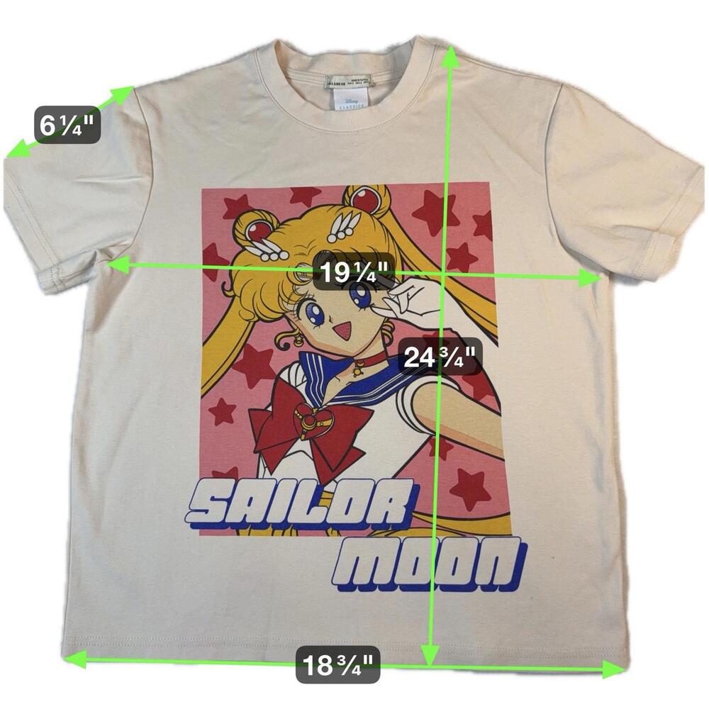 Sailor Moon Usagi Tsukino Anime T-Shirt Small White Retro Fashion. Super Cute! - Picture 5 of 6